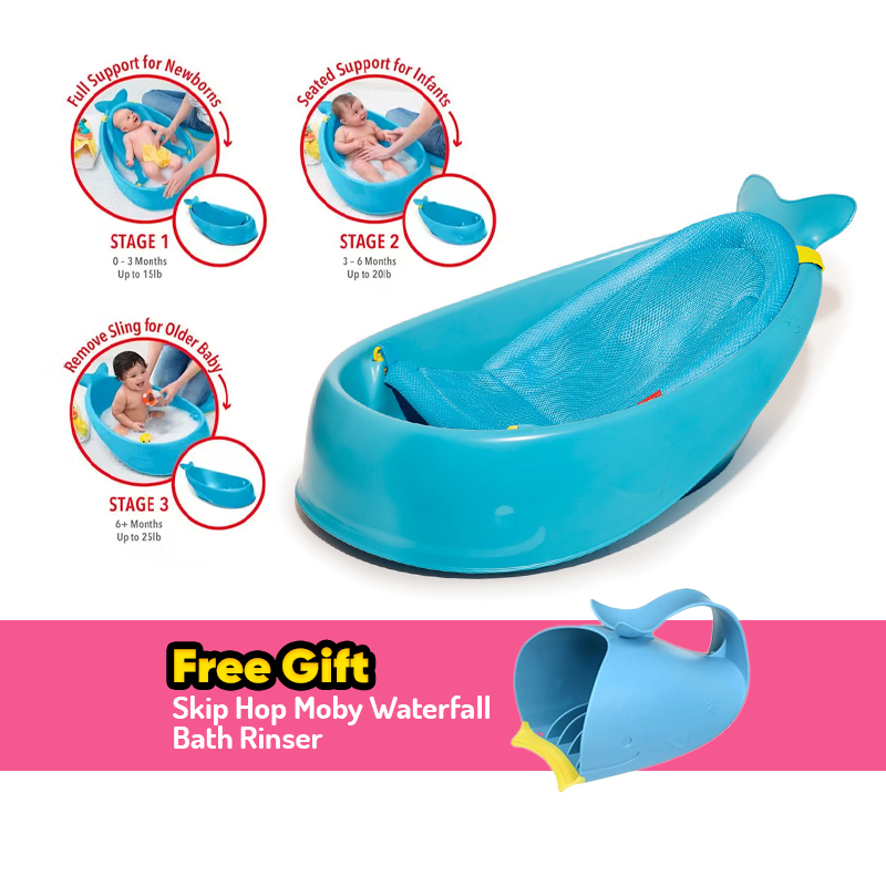 Skip Hop Moby Smart Sling 3 Stage Bath + FREE GIFT